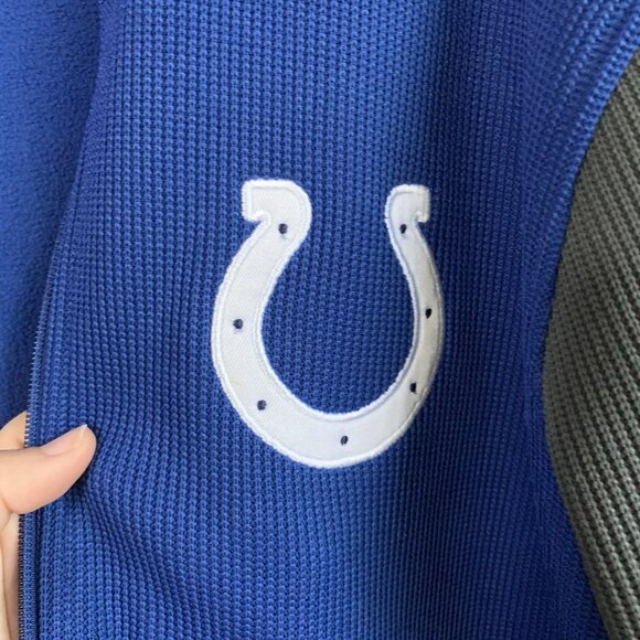 Indianapolis Colts NFL Full Zip Fleece Jacket Womens Medium Blue White - Picture 7 of 9